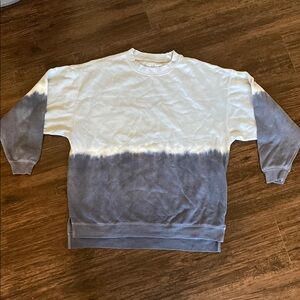 Faded blue pullover sweater